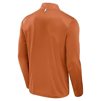 Men's Fanatics Texas Orange Longhorns Fundamental Defender Quarter-Zip Jacket