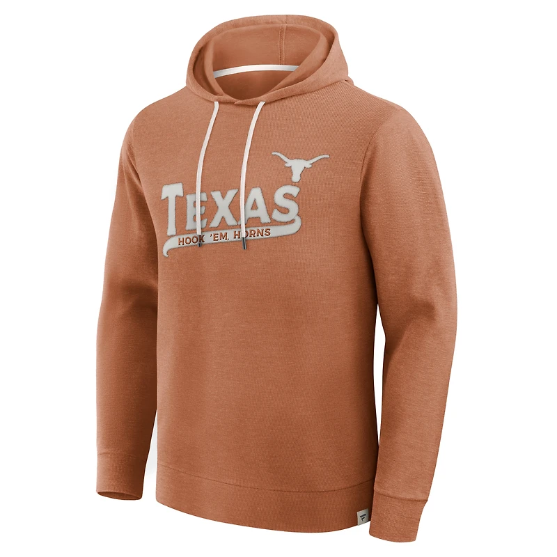 Men's Fanatics Texas Orange Longhorns Hometown Premium Huddle Up Long Sleeve Hoodie T-Shirt