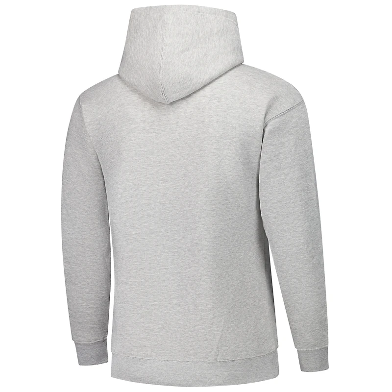 Men's Heather Gray Texas Longhorns Tall Arch Essential Pullover Hoodie