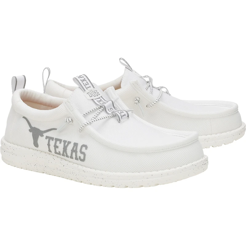Chaussures décontractées Hey Dude Orange Texas Longhorns Wally pour hommes