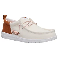 Men's Hey Dude  White/Texas Orange Texas Longhorns Wally Casual Slip-On Shoes