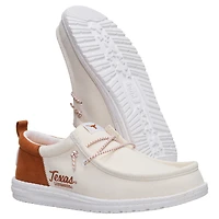 Men's Hey Dude  White/Texas Orange Texas Longhorns Wally Casual Slip-On Shoes