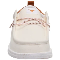 Men's Hey Dude  White/Texas Orange Texas Longhorns Wally Casual Slip-On Shoes