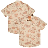 Men's Howler Brothers Tan Texas Longhorns Full-Snap Shirt