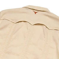 Men's Howler Brothers Tan Texas Longhorns Guayabera Full-Snap Shirt