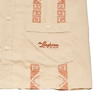 Men's Howler Brothers Tan Texas Longhorns Guayabera Full-Snap Shirt