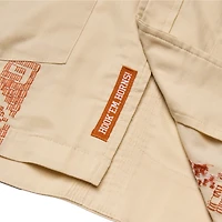 Men's Howler Brothers Tan Texas Longhorns Guayabera Full-Snap Shirt