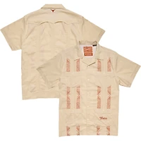 Men's Howler Brothers Tan Texas Longhorns Guayabera Full-Snap Shirt