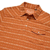 Polo Ranchero Jacquard Texas Longhorns orange Howler Brothers pour homme
