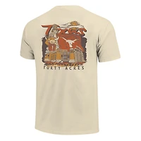 T-shirt pour homme, motif Campus Stack dessiné à la main, couleurs confortables, Texas Longhorns