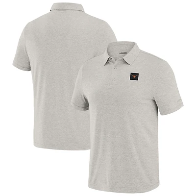 Men's J. Palmer  Cream Texas Longhorns Four Down Polo
