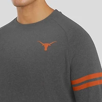 Sweat-shirt gris à manches raglan tri-blend Texas Longhorns Players Lounge de J. Palmer pour homme