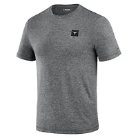 T-shirt noir chiné pour homme J. Palmer Texas Longhorns, motif quatre points