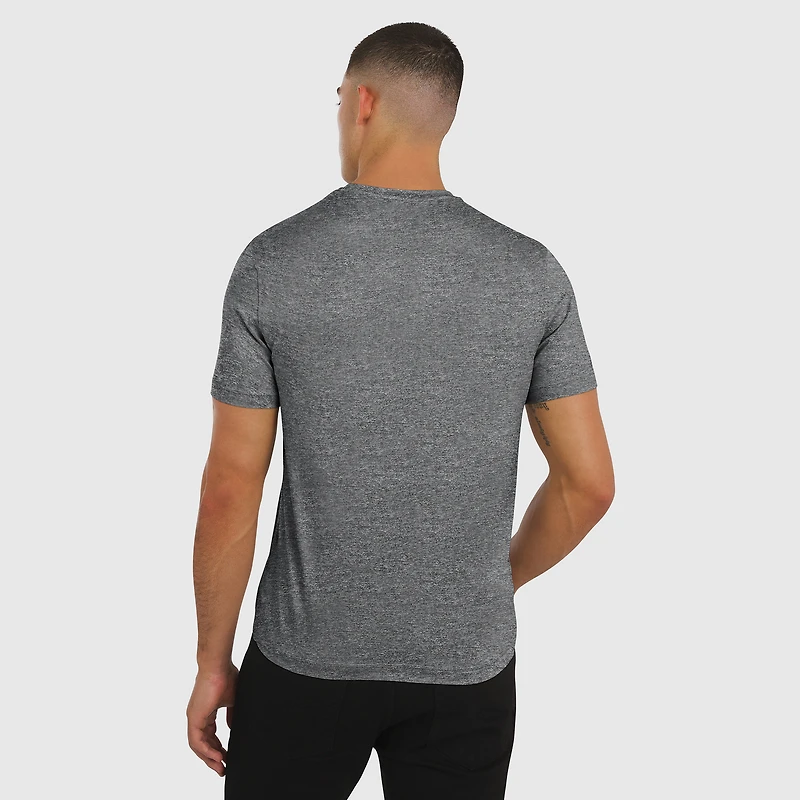 T-shirt noir chiné pour homme J. Palmer Texas Longhorns, motif quatre points