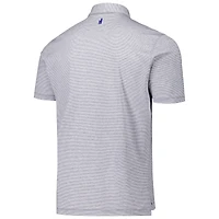 Men's johnnie-O Navy Texas Longhorns Lyndon Striped Jersey Performance Polo