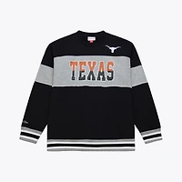 Men's Mitchell & Ness  Black Texas Longhorns Fleece Sweatshirt