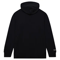 Men's Mitchell & Ness Black Texas Longhorns Lightweight Thermal Pullover Hoodie