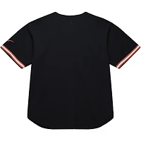 Men's Mitchell & Ness Black Texas Longhorns On The Clock Full-Button Fashion Jersey