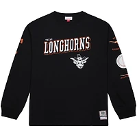 Men's Mitchell & Ness Black Texas Longhorns Training Camp Long Sleeve T-Shirt
