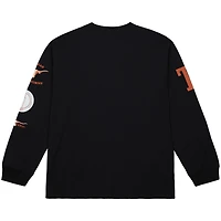 Men's Mitchell & Ness Black Texas Longhorns Training Camp Long Sleeve T-Shirt