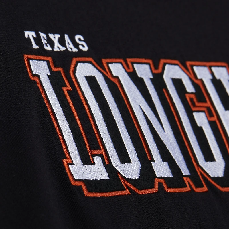 Men's Mitchell & Ness Black Texas Longhorns Training Camp Long Sleeve T-Shirt