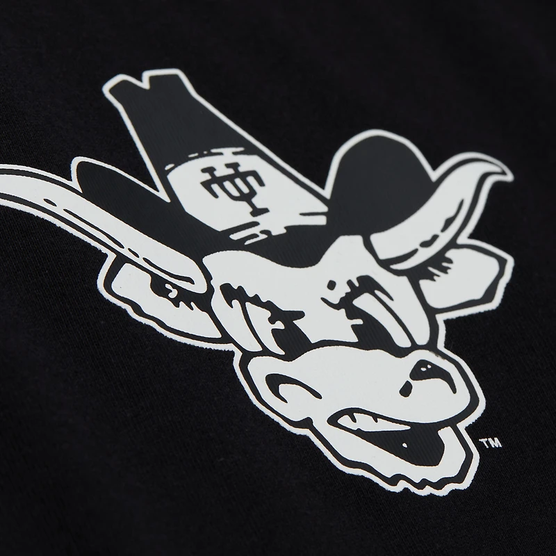 Men's Mitchell & Ness Black Texas Longhorns Training Camp Long Sleeve T-Shirt