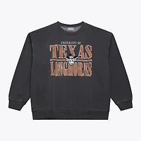 Men's Mitchell & Ness Charcoal Texas Longhorns Downtown Fleece Sweatshirt