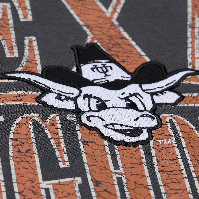 Sweat-shirt polaire Mitchell & Ness pour homme, couleur anthracite