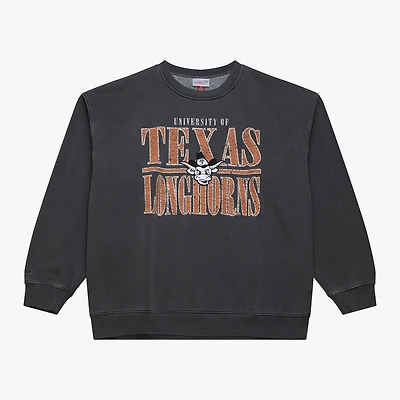 Sweat-shirt polaire Mitchell & Ness pour homme, couleur anthracite, Texas Longhorns Downtown