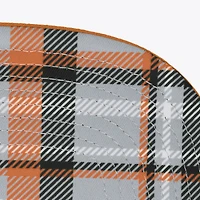 Men's Mitchell & Ness  Gray/Texas Orange Texas Longhorns Plaid OG Snapback Hat