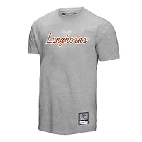 T-shirt gris Mitchell & Ness pour homme avec inscription Texas Longhorns Elite