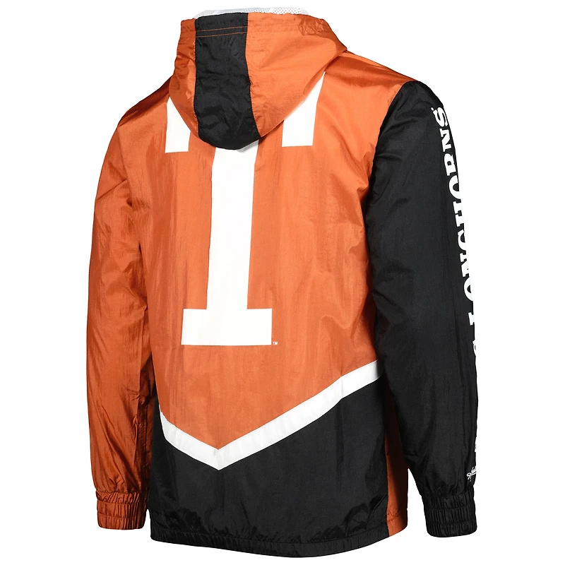 Veste coupe-vent entièrement zippée Mitchell & Ness Texas Orange Longhorns Undeniable pour hommes