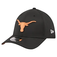 Men's New Era  Black Texas Longhorns 39THIRTY M-Crown Flex Fit Hat