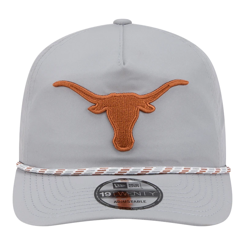 Casquette ajustable New Era 19TWENTY grise pour homme, Texas Longhorns