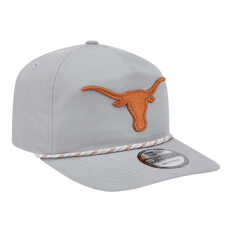 Casquette ajustable New Era 19TWENTY grise pour homme, Texas Longhorns