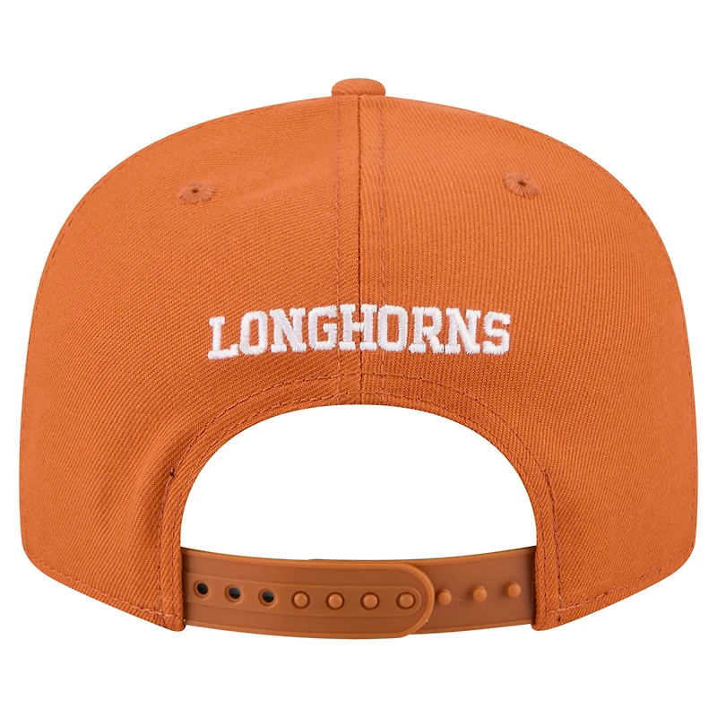 Casquette snapback New Era Texas Orange Texas Longhorns Go Team 9FIFTY pour homme