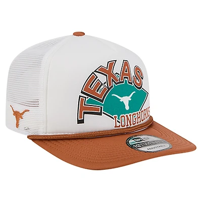 Men's New Era  White Texas Longhorns Diamond 19TWENTY Golfer Adjustable Hat