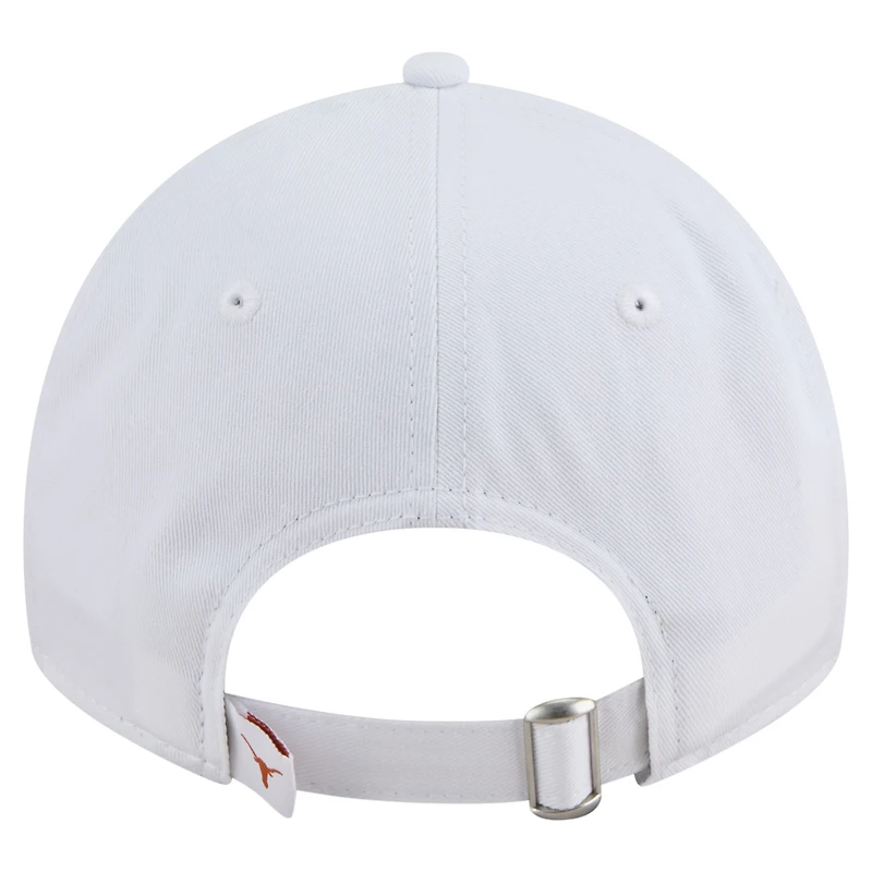 Casquette ajustable New Era blanche Texas Longhorns Fan 9TWENTY pour homme