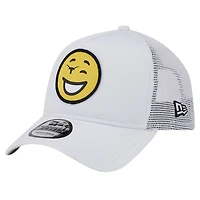 Casquette ajustable de camionneur en mousse Wink Texas Longhorns New Era blanche pour hommes