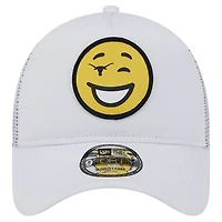 Men's New Era White Texas Longhorns Wink Foam Trucker Adjustable Hat