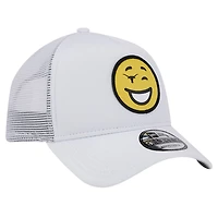 Casquette ajustable de camionneur en mousse Wink Texas Longhorns New Era blanche pour hommes