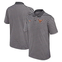 Men's Nike Anthracite/White Texas Longhorns Primetime Victory Striped Dri-FIT Polo