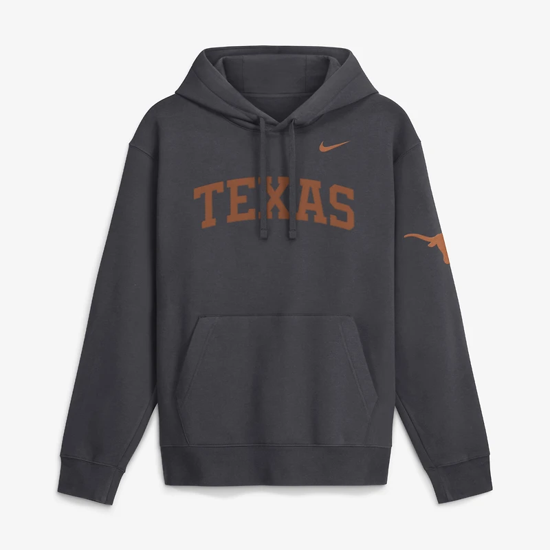 Men's Nike Texas Orange Longhorns 2026 Sideline Club Fleece Hoodie