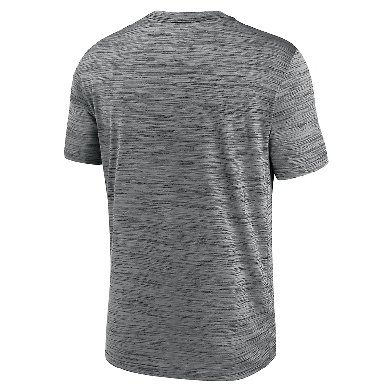 T-shirt Nike anthracite Texas Longhorns Campus Center Stack Velocity Performance pour homme
