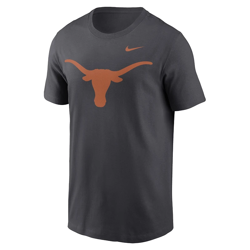 Men's Nike Anthracite Texas Longhorns Primetime Evergreen Logo T-Shirt