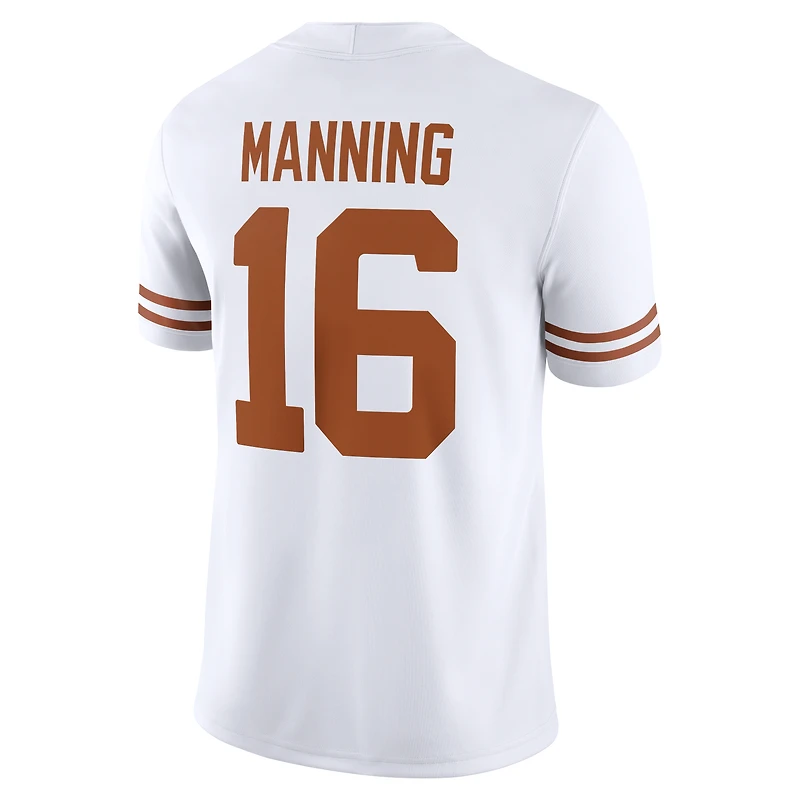 Men's Nike Arch Manning  White Texas Longhorns Road Game Football Jersey