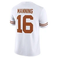 Men's Nike Arch Manning  White Texas Longhorns Road Game Football Jersey