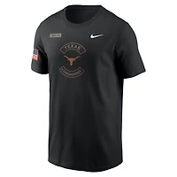 Men's Nike Black Texas Longhorns 2025 Military Appreciation Dri-FIT T-Shirt
