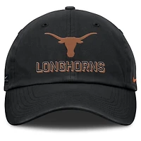 Casquette ajustable Nike noire Texas Longhorns 2025 On-Field Club pour homme