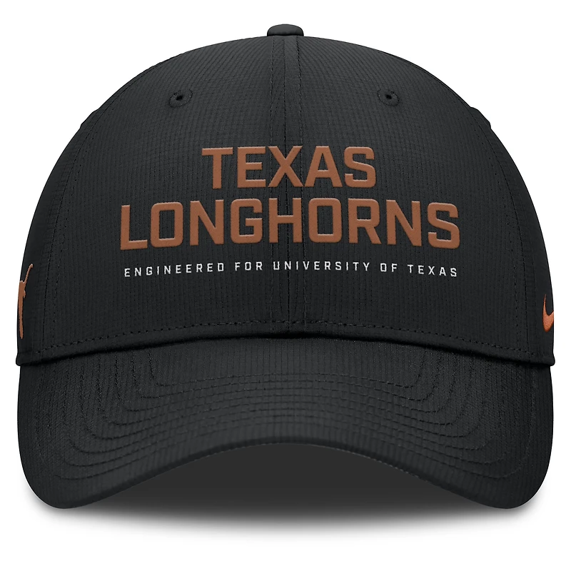 Casquette ajustable Nike noire Texas Longhorns 2025 On-Field Gameday Club pour homme